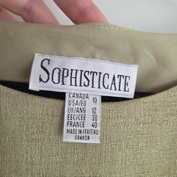 SOPHISTICATE Vintage linen like Shift Dress - Picture 3 of 8